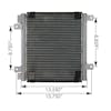 Chevrolet GM Isuzu Condenser Dimension View