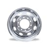 22.5" HUB PILOT POLISHED ALUMINUM WHEEL – PETERBILT STYLE - Front View