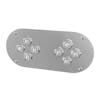 Above Door Dome Light Plate With 8 Mini Button Light Holes With Lights