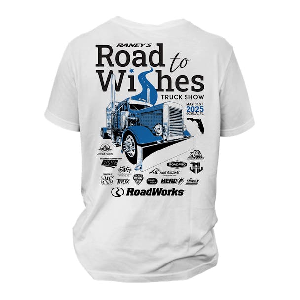 Raney's Road To Wishes T-Shirt Back View