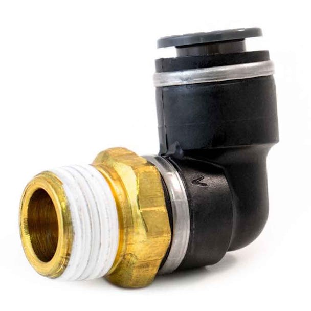 Brass Composite Male Push-To-Connect 1/2" x 3/8" Fitting