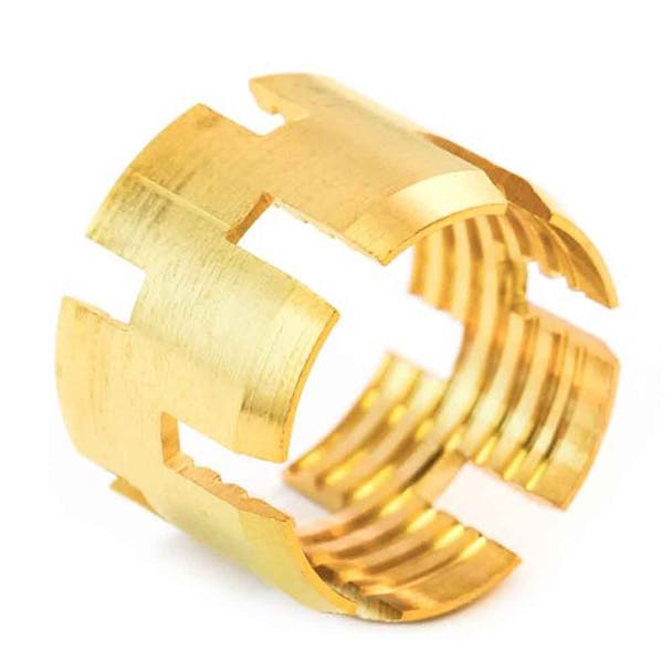 Brass Composite Male Push-To-Connect Bulkhead 1/2" x 3/8" Union Connector