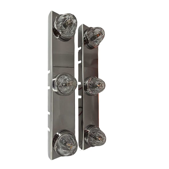 air cleaner square style bracket view with light