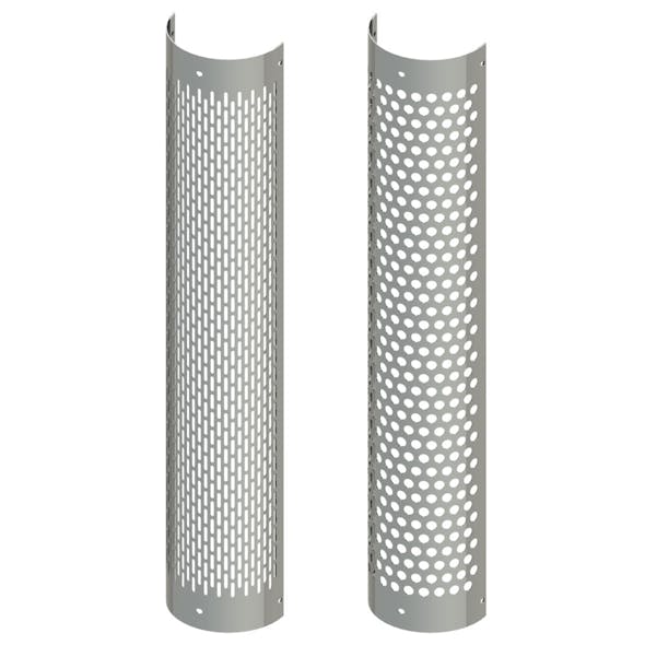 Stainless Steel 270 Degree 10" Diameter Wrap-Around Heat Shield By Lincoln Chrome