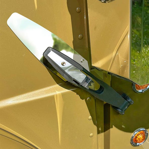 Peterbilt Stainless Steel Hood Latch Trim Lifestyle View