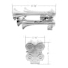 Train Horn-Chrome-Dimensions
