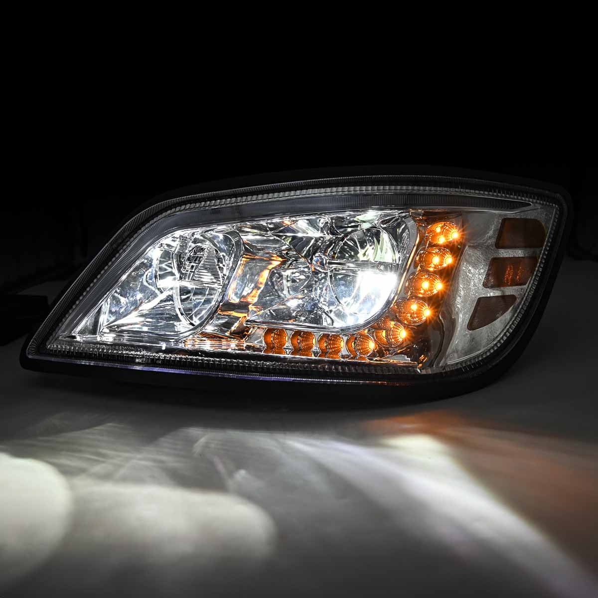 Hino Full High-Low LED Chrome Headlight Assembly | Raney's