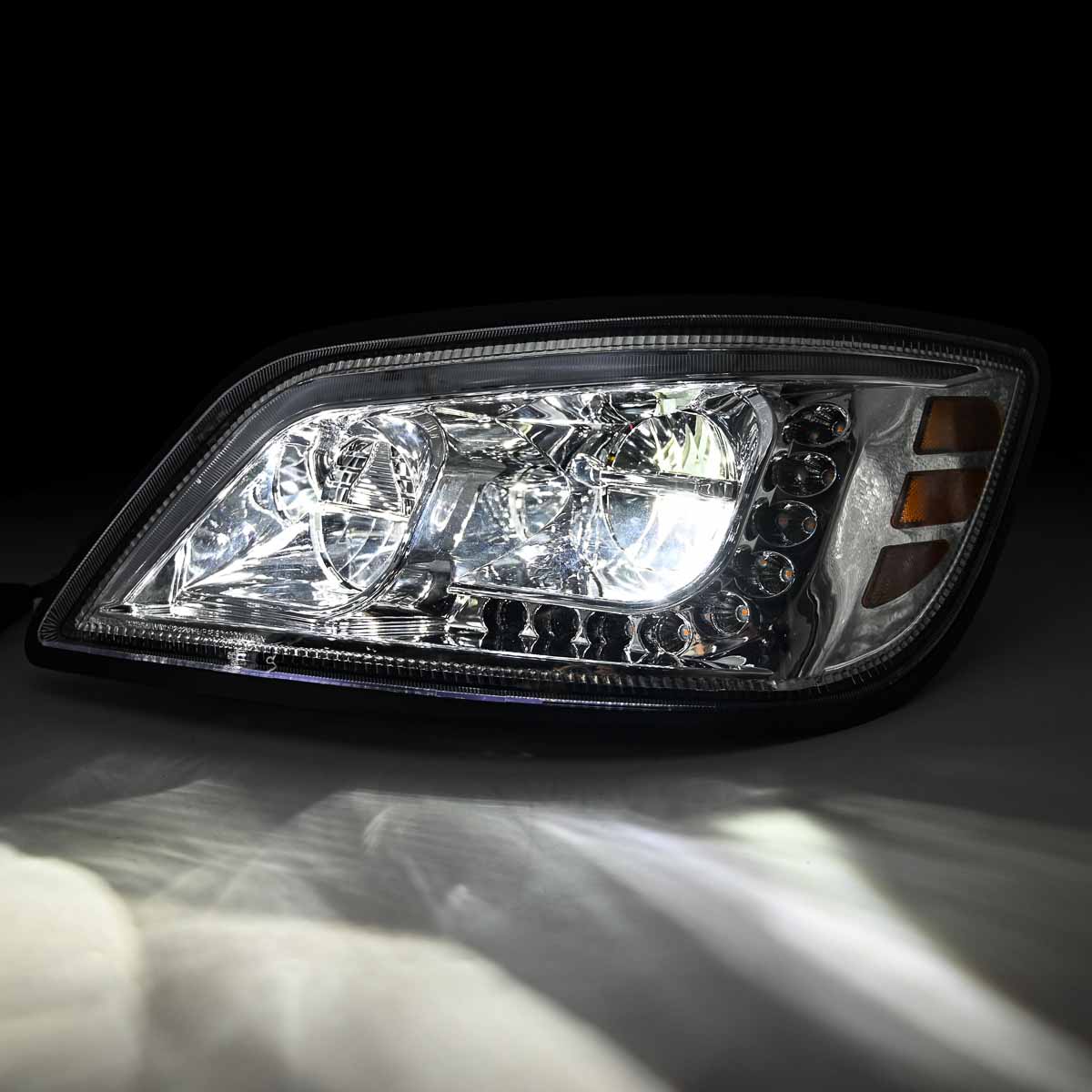 Hino Full High-Low LED Chrome Headlight Assembly | Raney's