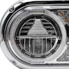 Peterbilt 359 Style Chrome Dual Round Halo Full LED Guide Style Headlight Assembly RIGHT BULB