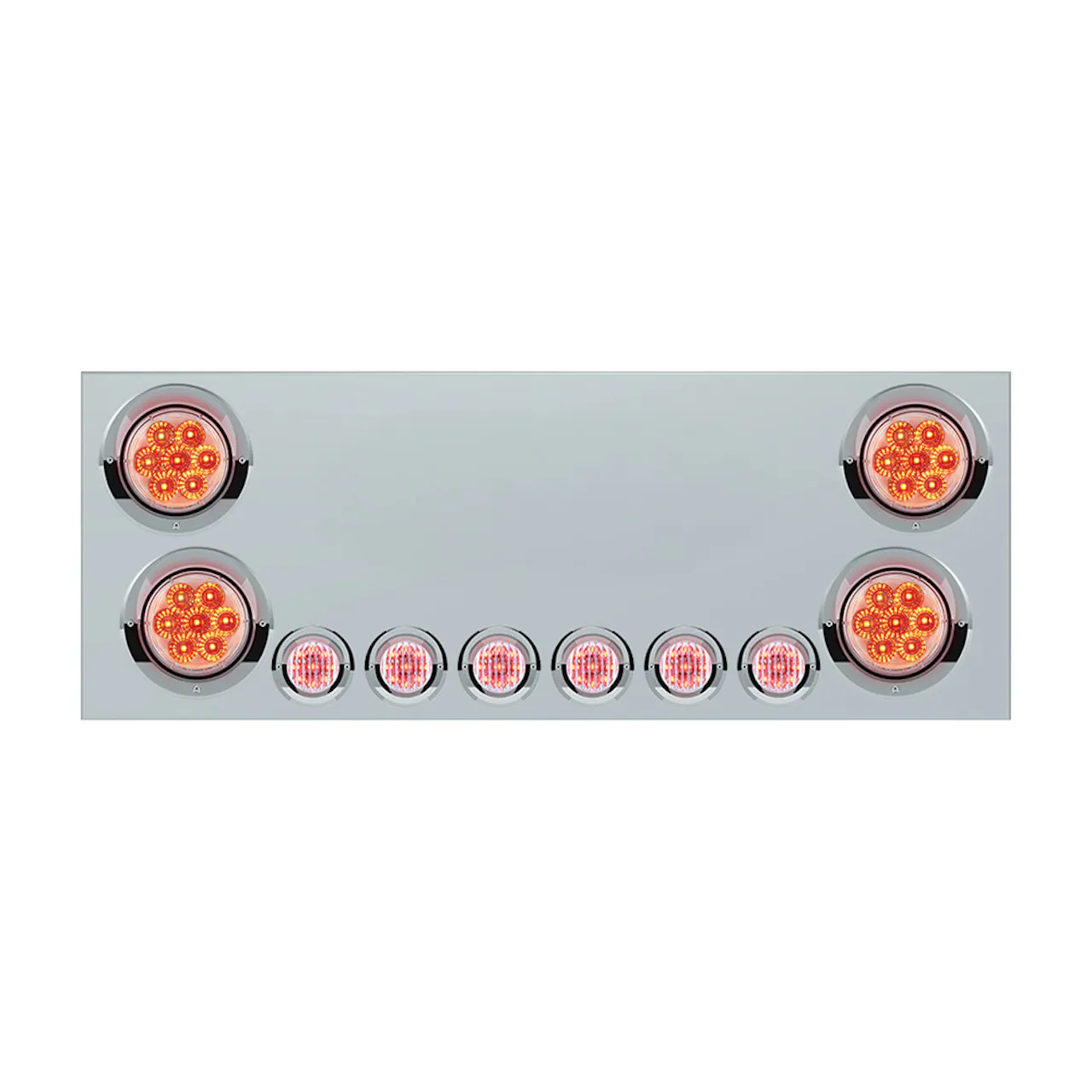 Stainless Steel Rear Center Panel With Reflector LEDs