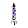 Chrome Thread-On Brooklyn Spike Vertical LED Shift Knob - Chrome/Purple LED