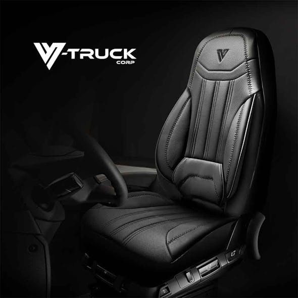 Volvo VNL VNM VNR Miami Series Seat Covers BLK/BLK
