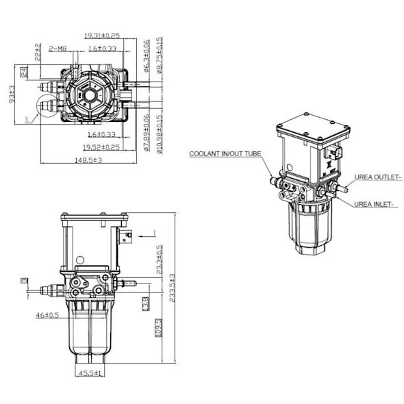 Non Air-Assisted DEF Doser Pump-Info