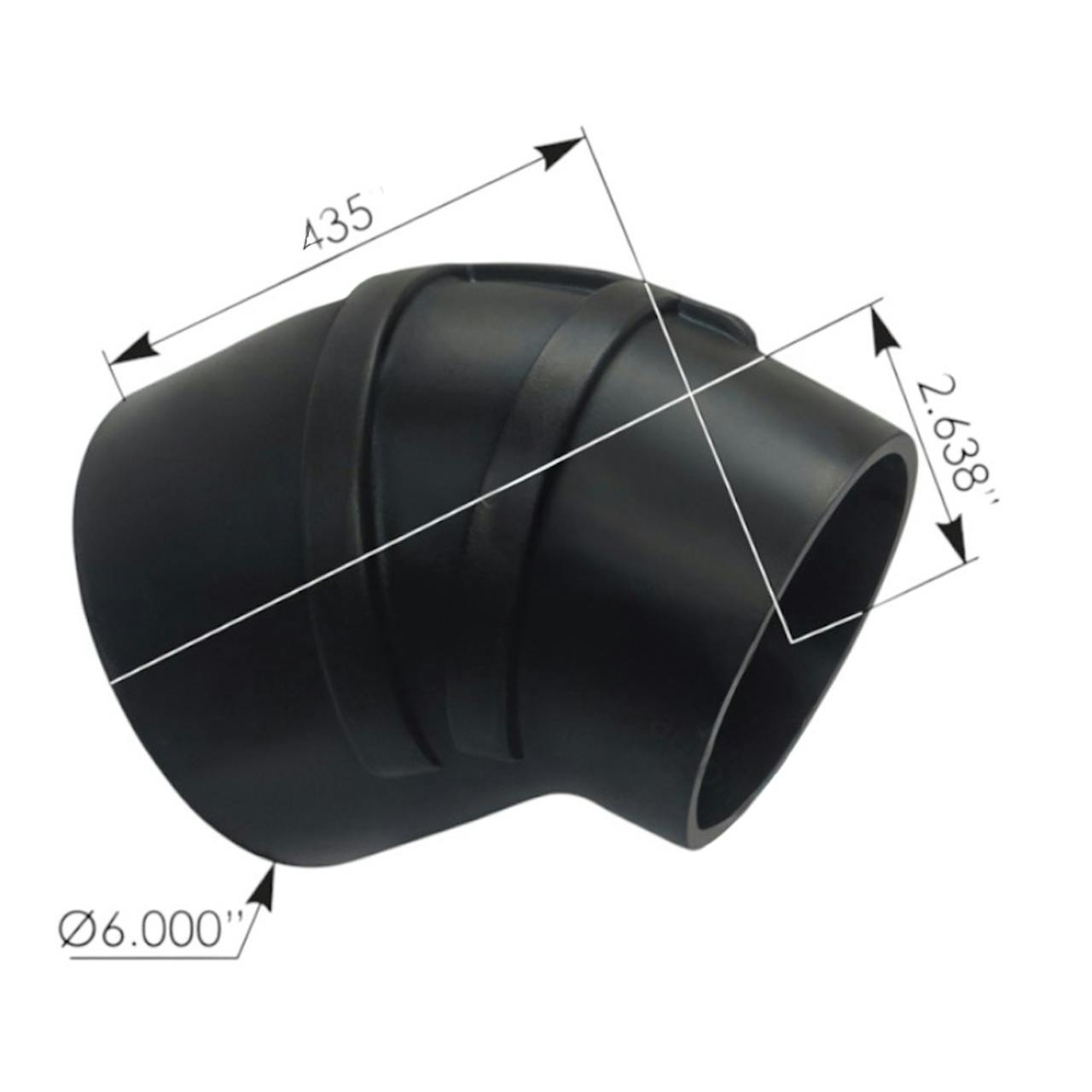 45 Degree Rubber Reducer Elbow 5