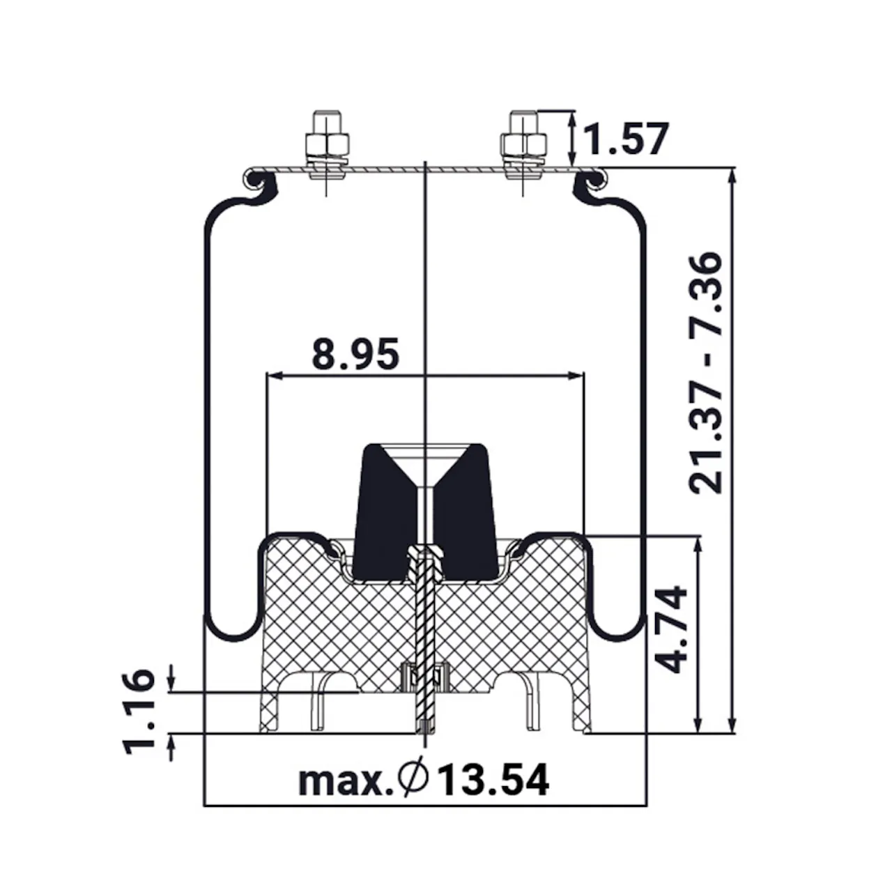 Atro Rolling Lobe Air Spring W01-358-8708 1R13-177