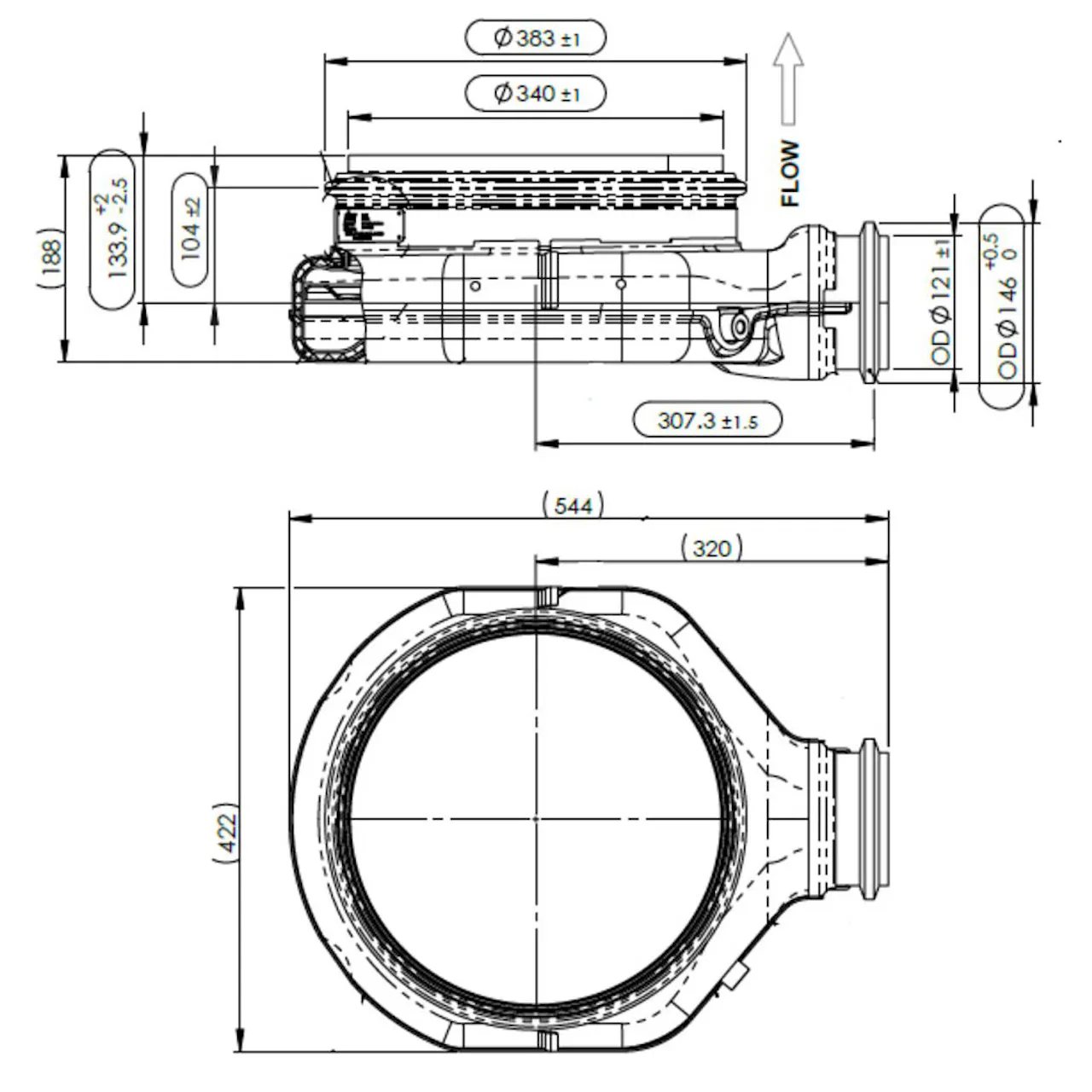 Cummins DOC Pancake Inlet 4394906 4394906NX | Raney's