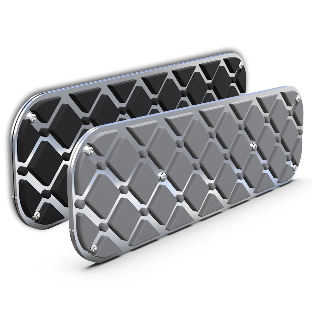 Stainless Steel RealDeck Quilted Layered Step Plates