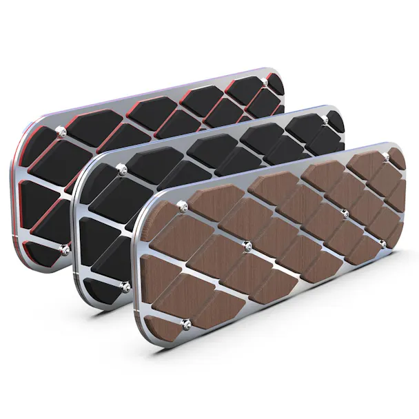 Stainless Steel RealDeck Diamond Layered Step Plates