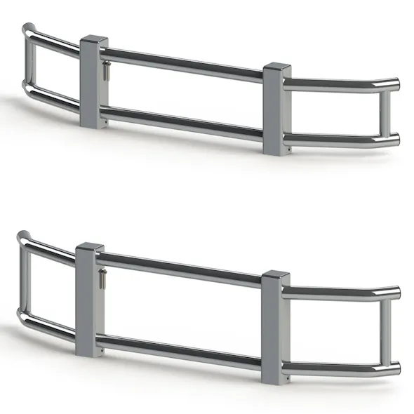 Freightliner Cascadia Ali Arc Aluminum Quick Release Bumper Guard Default