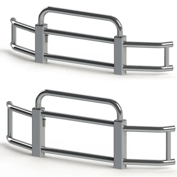 Freightliner Cascadia Ali Arc Aluminum Quick Release Low Grill Guard