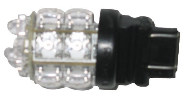 White Square One Function LED Light -Twist In 13 Diodes