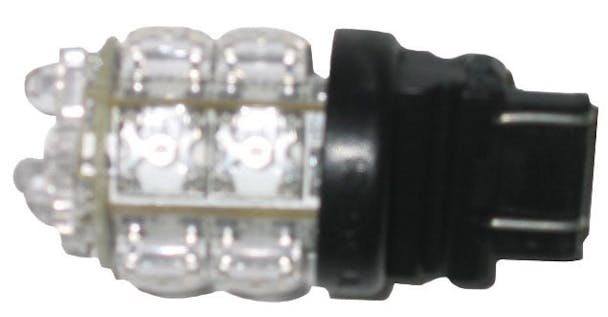 White Square One Function LED Light -Twist In 13 Diodes