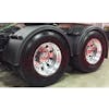 Black Poly Truck Fenders For 22.5" Or 24.5" Wheels