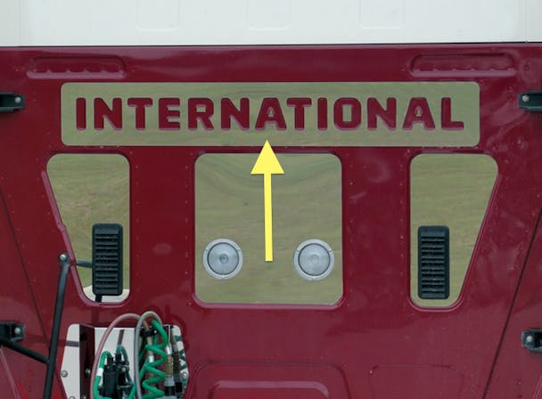 International Letter Surround Trim For ProStar & LoneStar Sleeper
