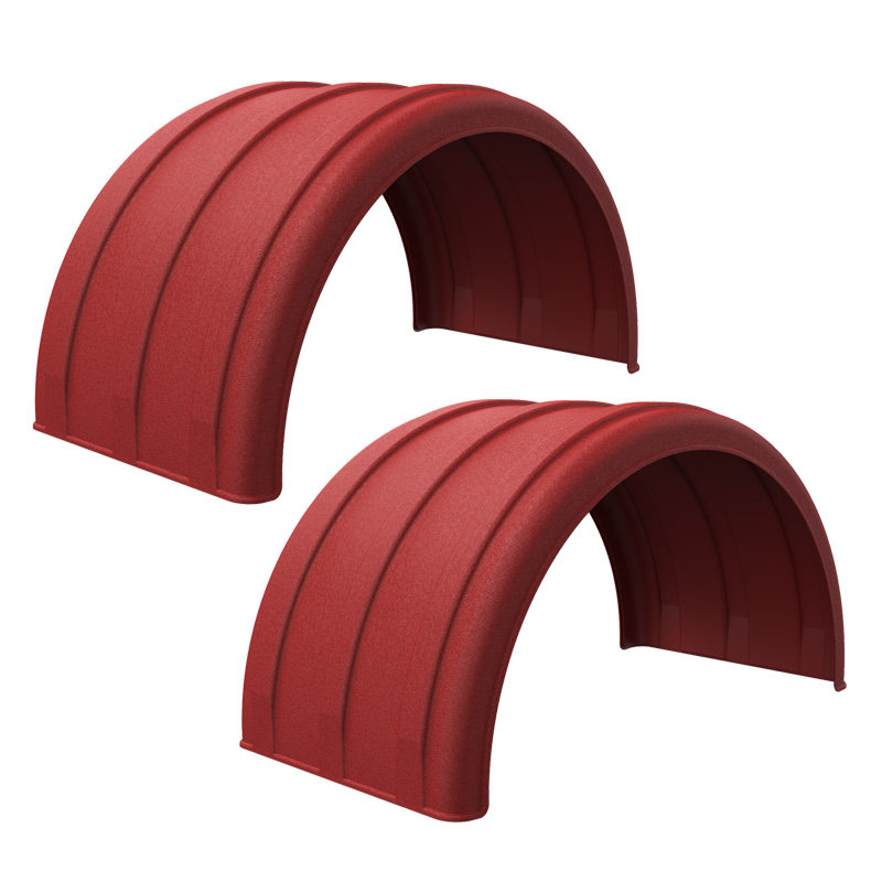 Minimizer Poly Truck Fenders Red Color 2480 Series - Raney's Truck