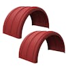 Minimizer Poly Truck Fenders Red Color 2480 Series