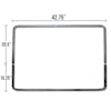 Bezel For Peterbilt 379 Extended Grill Set Of Two Pieces - Dimensions
