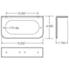 Model 60 Steel Mounting Bracket 60720 Diagram