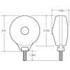 Model 70 Pedestal Turn Signal Lamp 70330R Diagram
