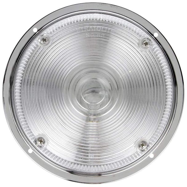 Model 80 Bulb Replaceable 7" Dome Lamp Chrome Front