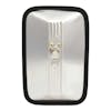Universal Stainless Steel Flat Glass Mirror 97656 Back View