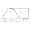 90 Degree Universal Mounting Bracket 97876 - Measurements