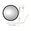 Universal White Stainless Steel Convex Mirror Mount