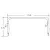 Black Steel Safety Yoke Bracket Dimensions