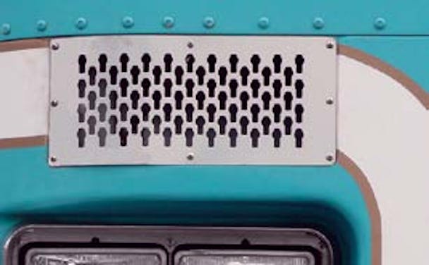 Kenworth K100 Intake Trim with Keyhole Punch Option By RoadWorks