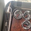 Small Chrome Gauge Cover With Visor On Truck