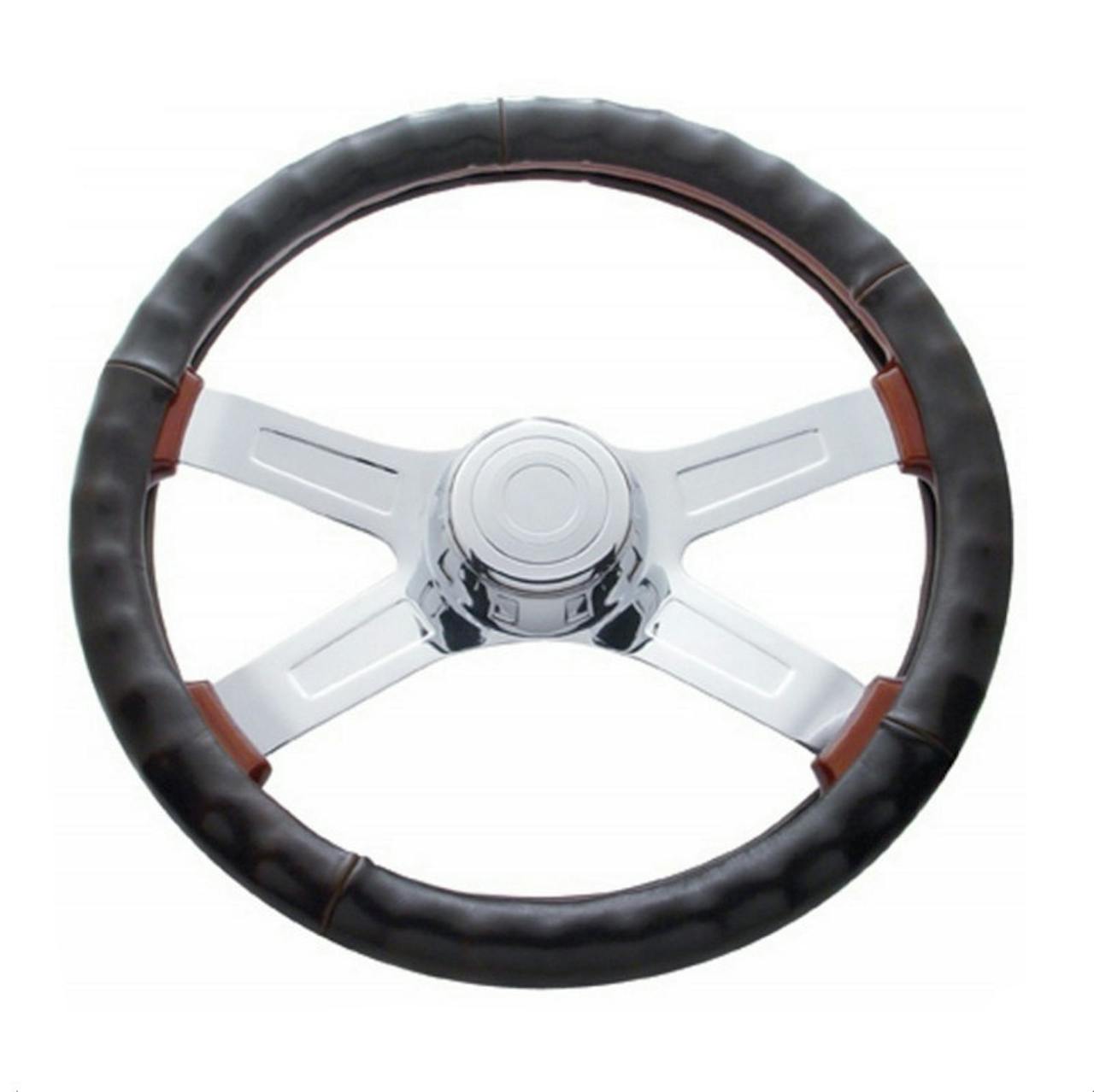 SEG Direct Black And Beige Microfiber Leather Auto Car Steering Wheel Cover Universal 15 Inch : Buy Online At Best Price In KSA - Souq Is Now - Foto 5