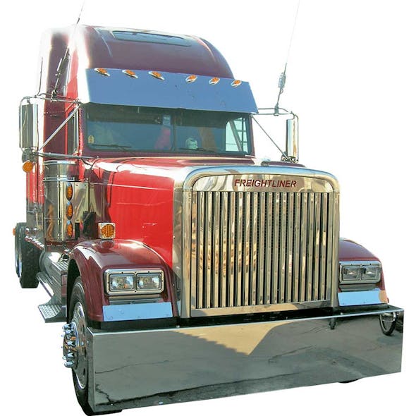 Freightliner FLD 120 Classic Grill Stainless Steel Vertical Bars