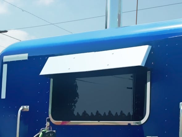 Peterbilt Rear Window Drop Visor - Truck