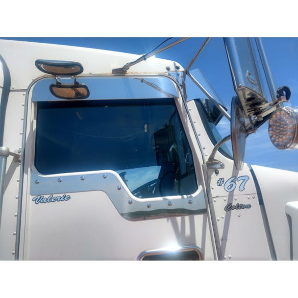 Kenworth T600 T660 T800 W900 5" Chop Top Door Trim Stainless Steel Side