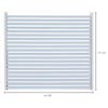 Kenworth W900B Louvered Grill Stainless Steel Dimensional Diagram