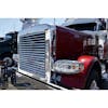 Peterbilt 388 389 589 Stainless Steel Grill With 17 Louver-Style Bars - On Truck