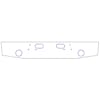 Ford Chrome Bumper For L Series Conventional By Valley Chrome - Light Holes & Tow Holes