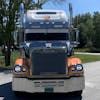 Freightliner Coronado Stainless Steel Hood Grill Insert On Truck 2