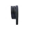 Black Straight Mud Flap Hanger - 2 Coil