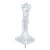 Chrome Flying Goddess Hood Ornament - Back